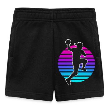 Handball Handball Joueur de handball féminin - Short Bébé - noir - Devant