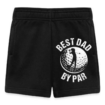 Golfliebhaber - Best Dad By Par I - Baby Shorts - Schwarz - Vorne