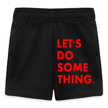 lets do something - Short Bébé - noir - Devant
