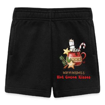Hot Cacao, vœux chaleureux et baisers chauds au cacao - Short Bébé - noir - Devant