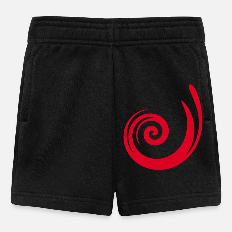 Idée cadeau rouge motif rouge - Short Bébé - noir