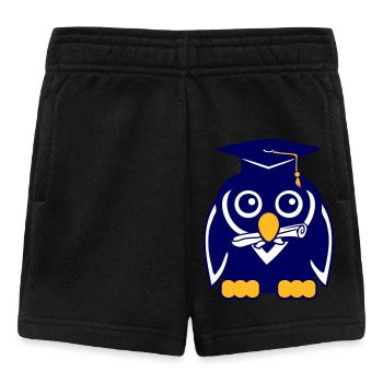 Penguin Graduation Abitur College School Certificate - Baby Shorts - black - Front