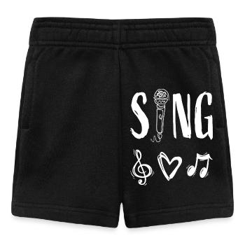 Musique Chanteuse Chanteuse Microphone - Short Bébé - noir - Devant