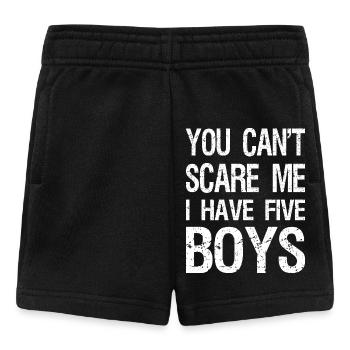 You Can’t Scare Me I Have Five Boys II - Short Bébé - noir - Devant
