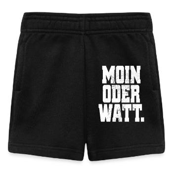 Moin or Watt Ruhrgebiet Ruhrpott Hamburg Moin - Baby Shorts - black - Front