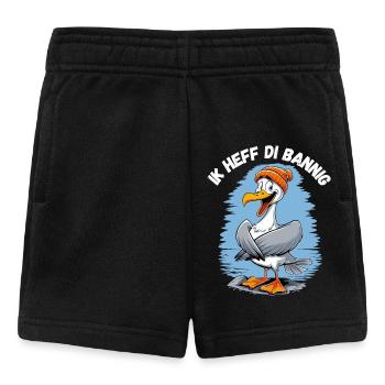 Hamburg Seagull I Love You Low German North Sea - Baby Shorts - black - Front