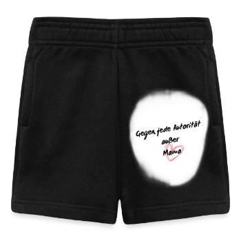 Against any authority except Mom 1 - Baby Shorts - black - Front