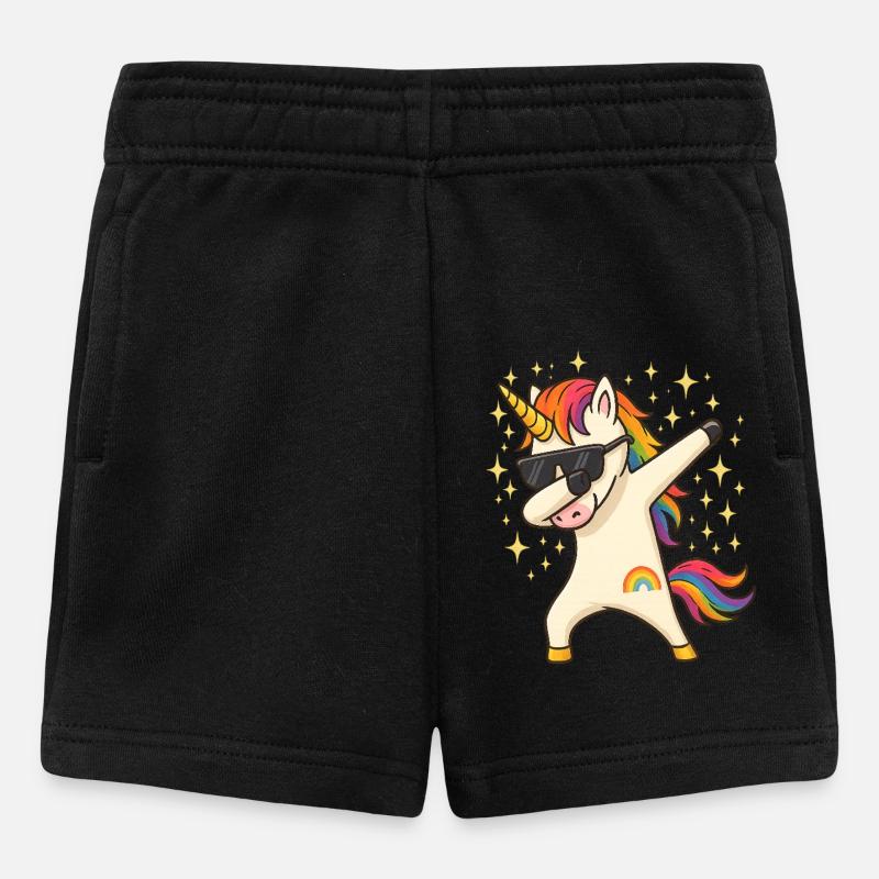 Licorne - Short Bébé - noir