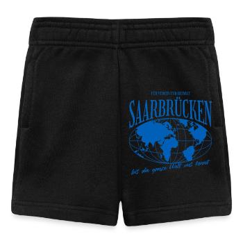 Saarbrücken Heimat Fußball Geschenk - Baby Shorts - Schwarz - Vorne