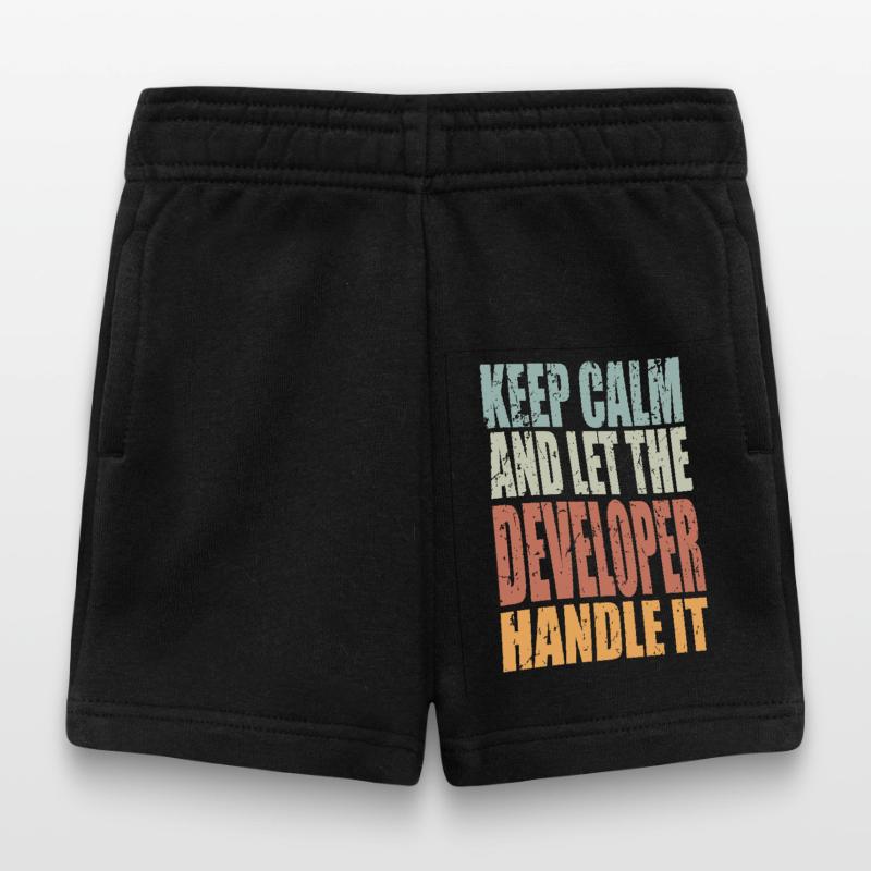 Keep Calm Developer Saying Developer Gift Baby Shorts