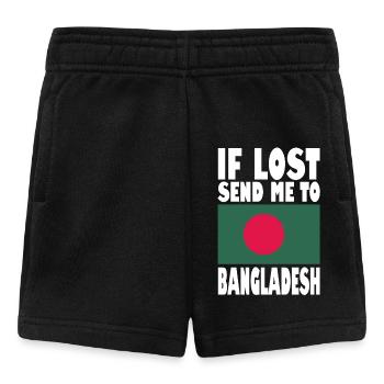 Bangladesh Flag Saying - Baby Shorts - black - Front