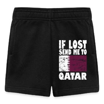 Qatar Flag Slogan - Baby Shorts - black - Front