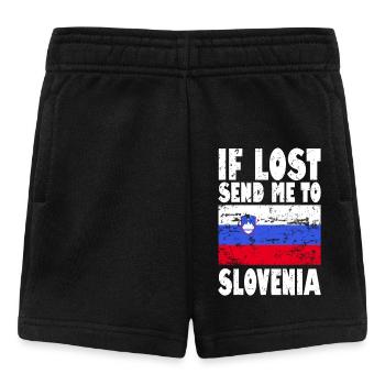 Slowenien Flagge Spruch - Baby Shorts - Schwarz - Vorne