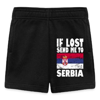 Serbia Flag Slogan - Baby Shorts - black - Front