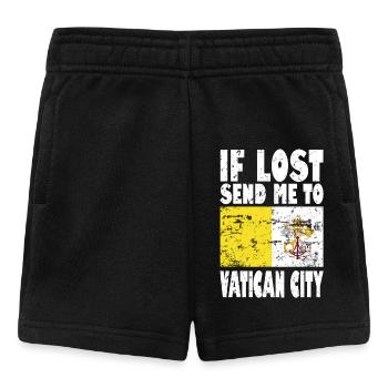 Drapeau de la Cité du Vatican - Short Bébé - noir - Devant