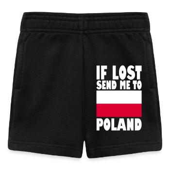 Slogan du drapeau polonais - Short Bébé - noir - Devant