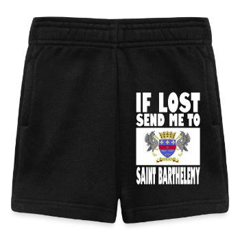 Saint Barthélemy Flag Saying - Baby Shorts - black - Front