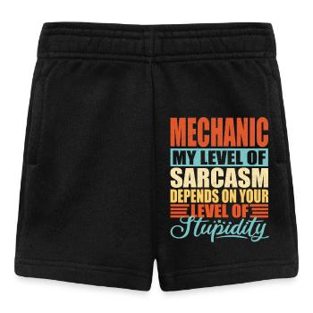 Mechanic sarcasm Funny mechanic - Baby Shorts - black - Front