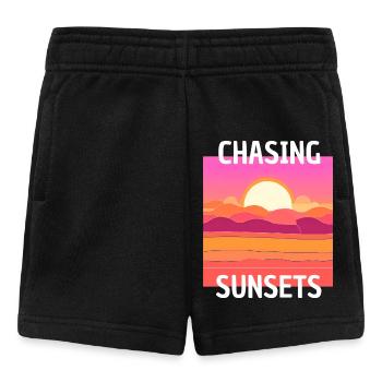 SUNSET DESIGN - Baby Shorts - black - Front