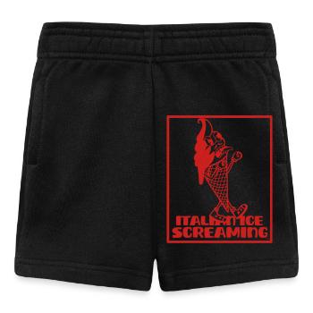 Screaming Italian Cream Mascot - Baby Shorts - black - Front