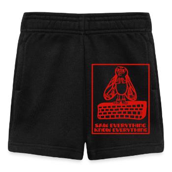 Tout savoir comme une mouche sur un mur - Short Bébé - noir - Devant