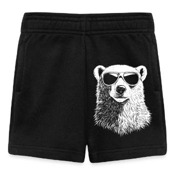 Cool Polar Ours Lunettes de Soleil Ours d’été - Short Bébé - noir - Devant