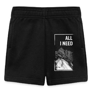 MOUNTAINS | ALL I NEED - Baby Shorts - Schwarz - Vorne