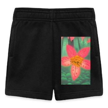 Fleur fantastique Bidens triplinervia - Short Bébé - noir - Devant