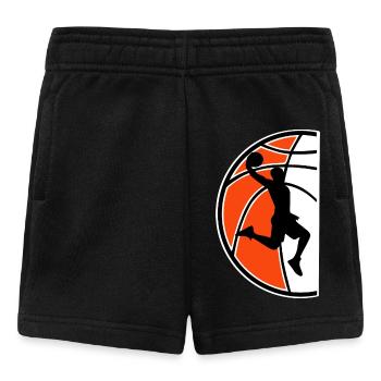 Joueurs de basket-ball - Short Bébé - noir - Devant