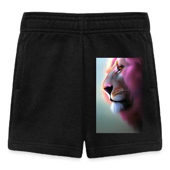 Dessin animé d’une lionne queer - Short Bébé - noir - Devant