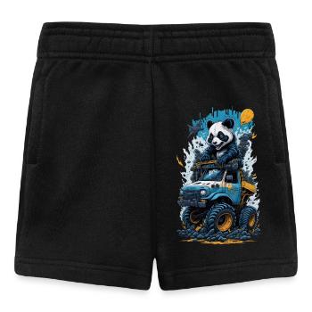 Panda - Baby Shorts - Schwarz - Vorne