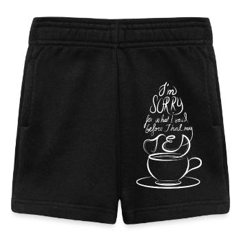 Je suis désolé pour ce que j’ai dit avant de prendre mon thé - Short Bébé - noir - Devant