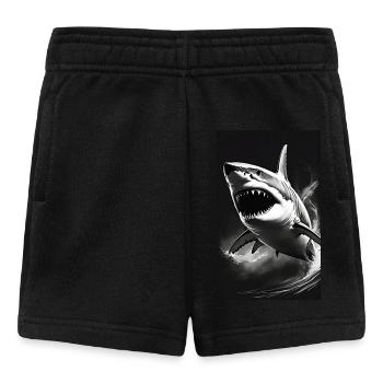 Shark | Great White Shark | Sea Creature | Fish - Baby Shorts - black - Front