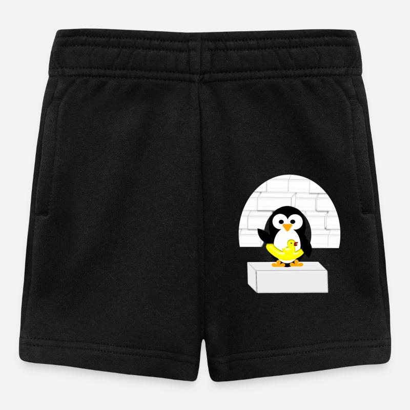 Pinguin - Baby Shorts - Schwarz