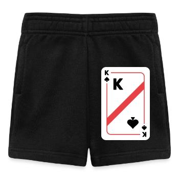 Pik König Spielkarte Pokerkarte - Baby Shorts - Schwarz - Vorne