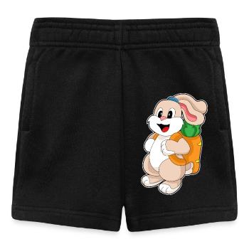 Hase Schüler Rucksack Schule - Baby Shorts - Schwarz - Vorne