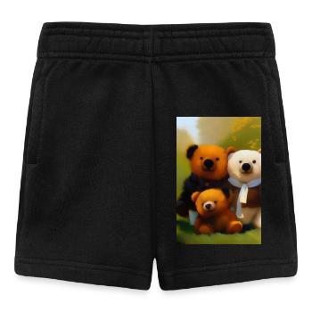 Teddy bear - Baby Shorts - black - Front
