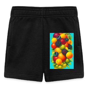 Früchte - Baby Shorts - Schwarz - Vorne