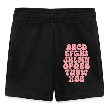 Letters ABC Alphabet - Baby Shorts - black - Front