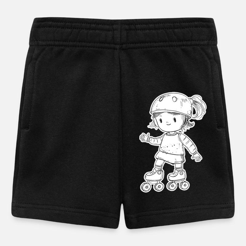 Patineur à roulettes - Short Bébé - noir