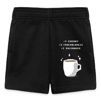 Coup de pouce au café - Short Bébé - noir - Devant