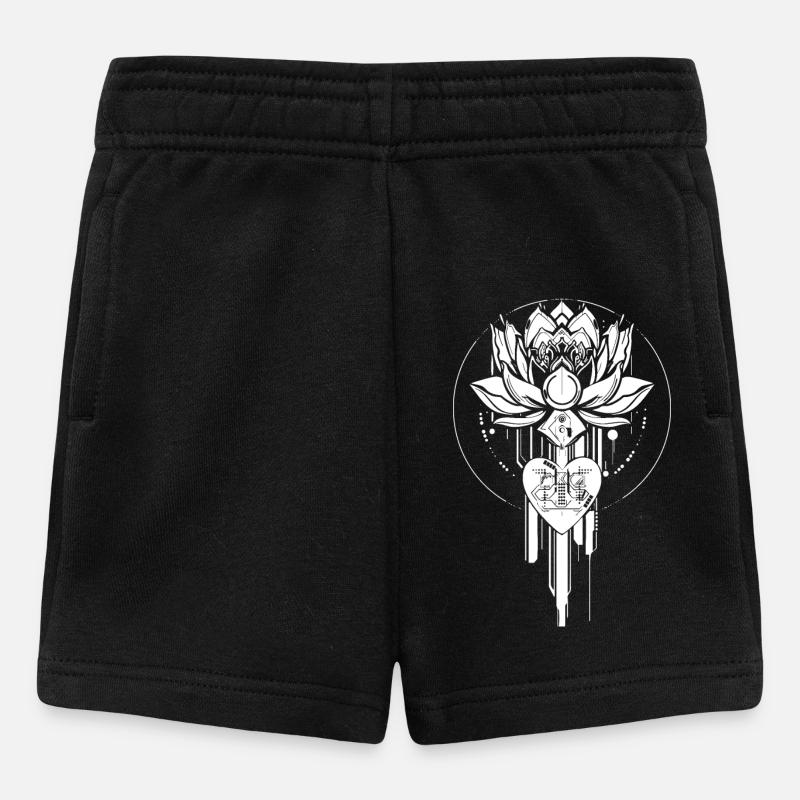 Cyberlotus Blanc - Short Bébé - noir
