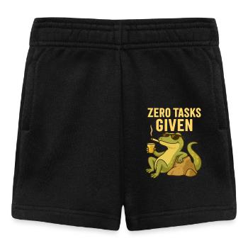 Zero Tasks Given – Gecko Edition - Baby Shorts - Schwarz - Vorne