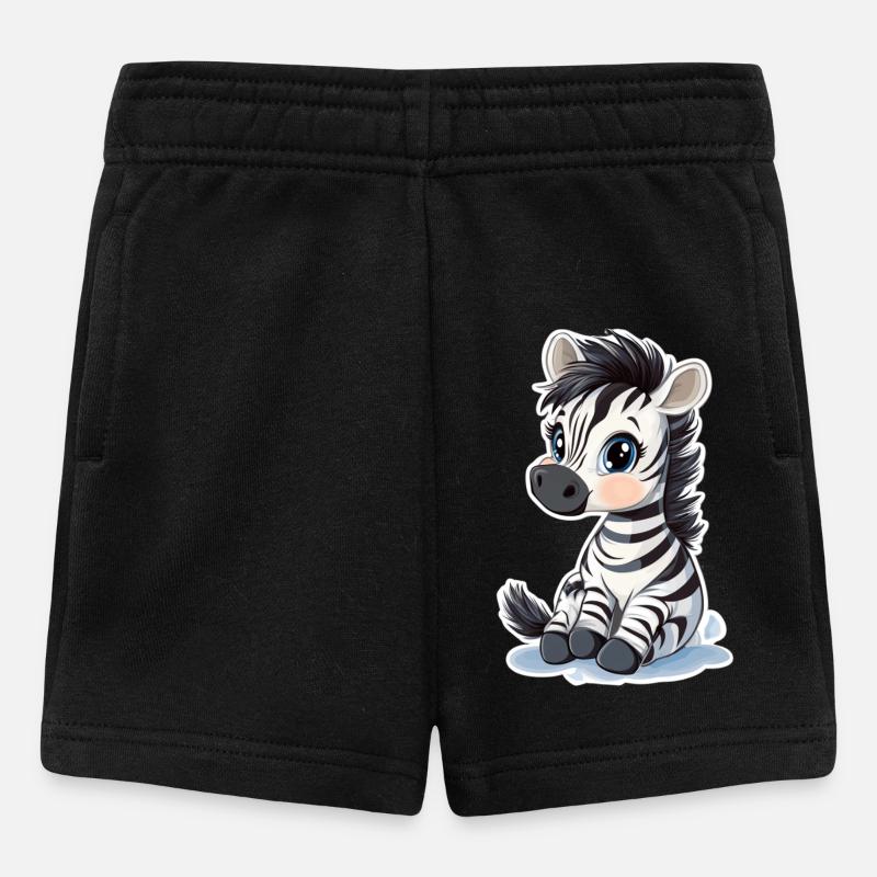 Zebra - Baby Shorts - Schwarz