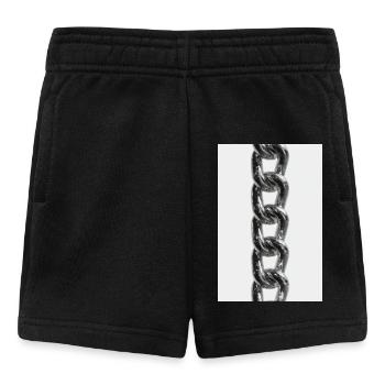Shiny Metal Chain Links - Baby Shorts - black - Front