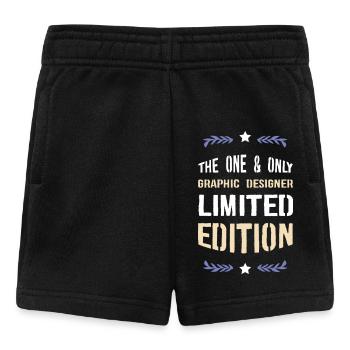 Limitierte Graphic Designer Edition - Baby Shorts - Schwarz - Vorne