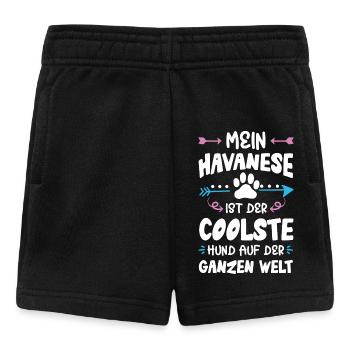 Dicton du chien bichon havanais - Short Bébé - noir - Devant