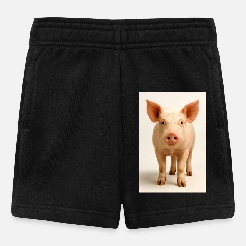 Cochon pastel - Short Bébé - noir