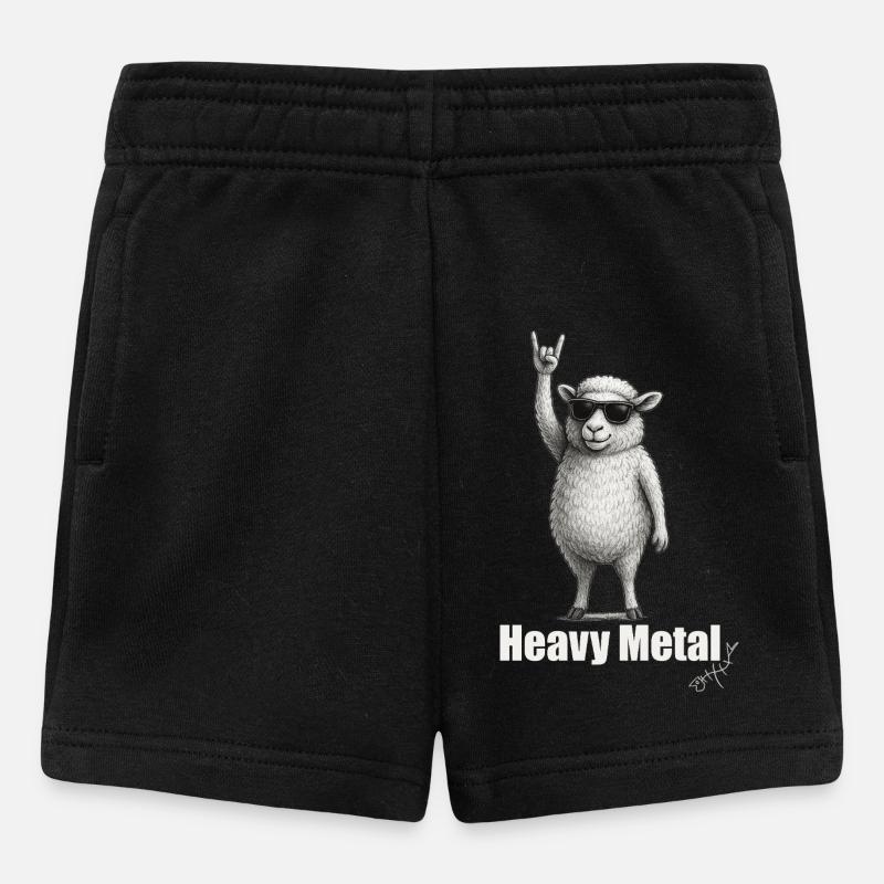 Moutons du Heavy Metal : Dynamisme - Short Bébé - noir