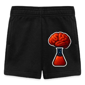 Un cerveau fait de tube à essai - Short Bébé - noir - Devant